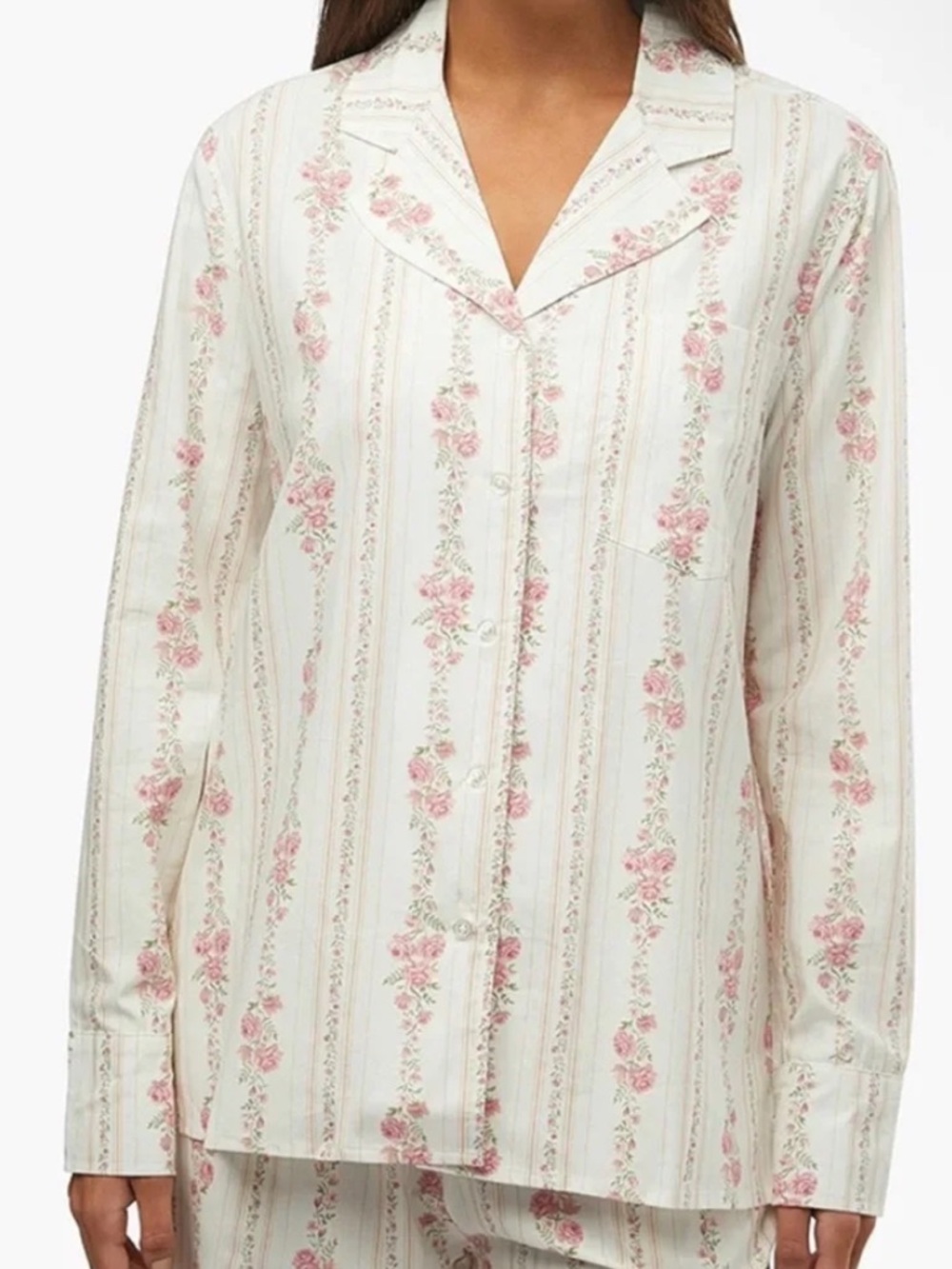 WeWoreWhat Floral Cottagecore Fairycore Cotton Blend Pajama Set, XS